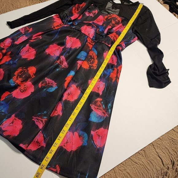 Torrid Black and Pink Floral Dress - Picture 12 of 14